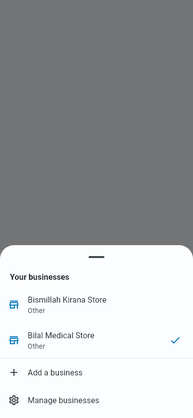 Business switcher